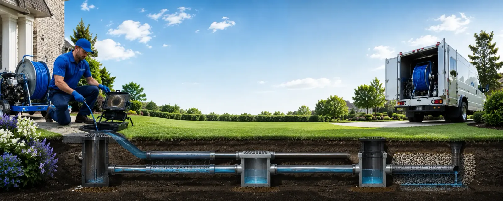 Outdoor drain cleaning information for Wolf Lake, IL
